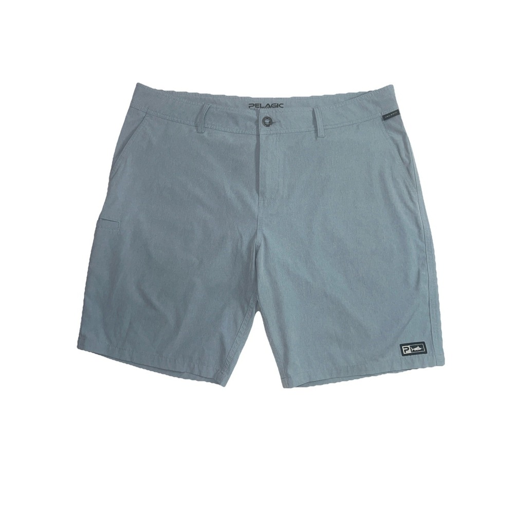 Pelagic Shorts Mens Size 40 Blue Stretch Hybrid Fishing Trunks Gear